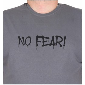 Resim Moc Grande Mocgrande Erkek Büyük Beden Sıfır Yaka Tişört No Fear 25143 Fume Fume Füme 