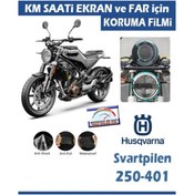 Resim Motiker Husqvarna Svartpilen 250-401 Serisi Motosiklet Ekran Km Koruyucu 