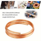 Resim 1m Yumuşak Bakır Boru Bobini - OD 2-8mm ID 1-6mm Saf Bakır Boru, Klima Soğutma, DIY El İşleri ve Elektrik Projeleri İçin - Yüksek İletkenlik, Dayanıklı & Esnek, Soğutma Sistemi Parçaları, Yüksek İletkenlik Malzemesi 