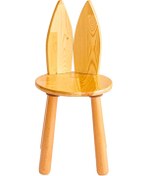Resim Woodnjoy Wood & Joy Doğal Ahşap Çocuk Sandalye Tilki Ahşap 
