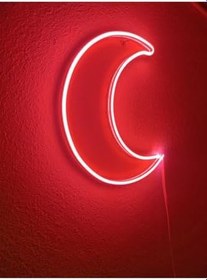 Resim Ay Neon Led Dekoratif Aydınlatma 