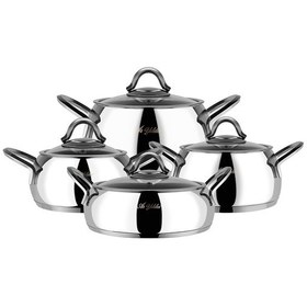 Resim Aryıldız T\T Lizbon Çelik Tencere Set 8 Parça 