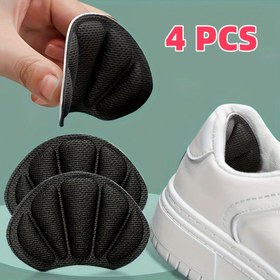 Resim Hafızalı Köpük Topuk Yastığı Pedleri, 4 Adet - Boyut Ayarı İçin Ayakkabı Uyum Ekleri, Kaymaz ve Anti-Blister Topuk Tutacakları 