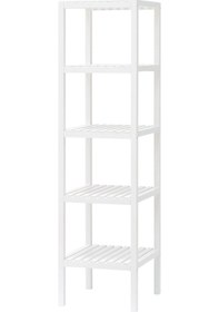 Resim Masif Kavak Banyo Raf Ünitesi 37x140 Meridyendukkan Kare Model Banyo Rafı Beyaz Renk Banyo Düzenleyici 