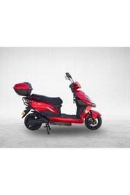 Resim MOTOLUX Alf Lüx Plus Kımızı 5 Akülü Elektrikli Motosiklet 