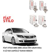 Resim FİAT STİLO 2002 MODEL ÖN UZUN-KISA 4 LÜ FAR AMPÜLÜ TAKIMI BOSCH 