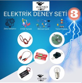 Resim Kutulu, Elektrik Deney Seti - 3 Eğitici Hobi Bilim Seti 