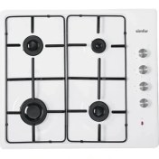 Resim Simfer 3010N Beyaz 4 Gözü Gazlı Set Üstü Metal Ocak 