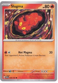 Resim Slugma 028/167 - Twilight Masquerade - Pokemon Kartı Mint 