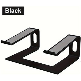 Resim Dashanshop Black Ergonomik Alüminyum Taşınabilir Laptop Standı Macbook Air Pro Uyumlu Notebook Tutucu 