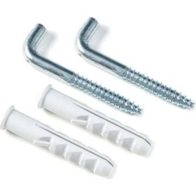 Resim Termosifon Montaj Askı Kancası Vidası 2'li Set 