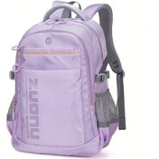 Resim Oldfriend Vanilla Purple Omurga Koruyucu Okul Çantası Geniş Askılı Hafif Sırt Çantası Vanilya Mor 