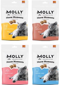 Resim Molly Meow Moments 4 Çeşit Karma Kedi Ödül Maması 60 G X 4 Adet 