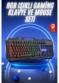 Resim Gaming Oyuncu Klavyesi Led Aydınlatmalı Mekanik Hisli 