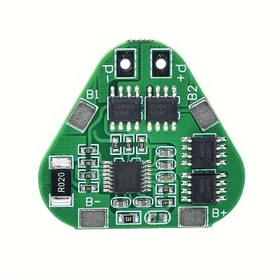 Resim 1 adet 3S 12V 18650 Lityum Pil Koruma Kartı, 11.1V 12.6V Aşırı Şarj/Aşırı Deşarj Koruma, 8A 3-Pil Paketi Li-Ion BMS PCM PCB, PVC Malzeme, Montaj Gerektirmez, Elektriksel Kullanım İçin 