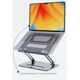 Resim Basic2 Aluminyum Ergonomik Ayarlanabiliir Notebook Standı 1 