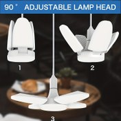 Resim Mini Katlanır Dört Yapraklı Lamba, Yatak Odası, Oturma Odası, Mutfak ve Çalışma Odası İçin Uygun, Küçük Boyutlu, Yüksek Parlaklık, LED Aydınlatma 