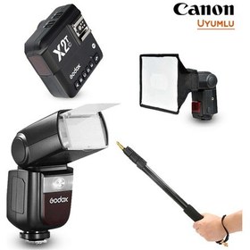 Resim Godox V860III-C Canon Flaş Full Set - Portable Boom 