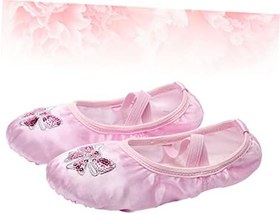 Resim VALICLUD 2 tek bale ayakkabısı dekoratif dans ayakkabıları caz dans ayakkabıları kız çocuk terlik bale çocuklar yoga Kore versiyonu Bale 