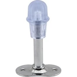 Resim Kapı Stoperi Tamponu Krom 8 cm Metal Kapı Durdurucu Tutucu Kapı Stopu Silikonlu 