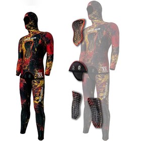 Resim Free-Sub 5mm Assos Red Yamamoto Avcı Serbest Dalış Elbisesi - XS 