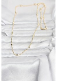 Resim Cm 14k Gold Renk Top Zincir 60 Cm Kadın Kolye - Ebj260207w39426 Renkli 