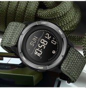 Resim Gaojunshop01 Sanda Erkek Spor Saati Yeşil Multifonksiyonel Dijital Pusula Kronometre Su Geçirmez Diğer 