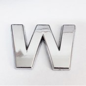 Resim BilfolD Cemax W Harfi 3,75 cm Krom Yapışkanlı 