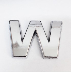 Resim BilfolD Cemax W Harfi 3,75 cm Krom Yapışkanlı 