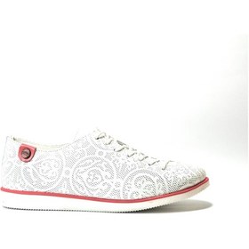 Resim Mini Angel 211 Deri Beyaz Lastik Bağ Casual Kız Çocuk Ayakkabı Beyaz 