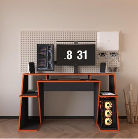 Resim ALONEX HOME PİXEL PROFESYONEL OYUNCU MASASI,GAMER DESK,150X55,SİYAH OYUNCU MASASI,BİLGİSAYAR MASASI 