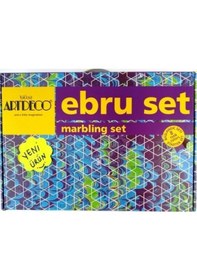 Resim Artdeco Ebru Başlangıç Seti 8 Renk Y-016 Es-8 