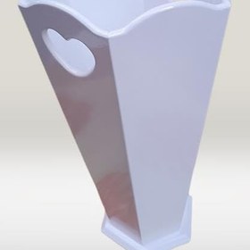 Resim Hobi Adn 90282 Dekoratif Şemsiyelik Vazos model Ahşap Mdf Beyaz Lake El Yapım 