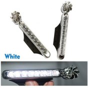 Resim Qingmipy Araba Güneş Işığı Rüzgar Enerjili 8 Led Parlak Beyaz Kolay Kurulum Açı Ayarlanabilir Abs Materyalli 