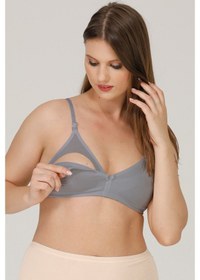 Resim Pl Emzirme Sütyeni Kapsız Penye Gri 