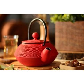 Resim Linden - Sümbül 750 Ml Kirmizi Döküm Demlik 