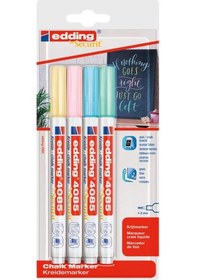 Resim Edding 4085 Tebeşir Chalk Kalem Seti Pastel Tonlar 4'Lü 