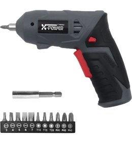 Resim Coverzone Şarjlı Vidalama Seti Yumuşak Kavrama 3.6V Lithium Akülü Elektrikli Tornavida Kullanımı Kolay ve Pratik Manyetik Elektrikli Tornavida Ev Içi Tadilat Için S12B 