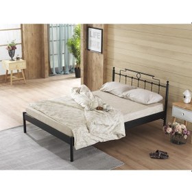 Resim Bedliga Hatkus-S Ferforje Metal Çift Kişilik Karyola 