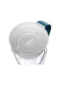 Resim Kapaklı Sügeçli Cam Su Şişesi 1500 Ml.cam Sürahi Lacivert Lacivert 