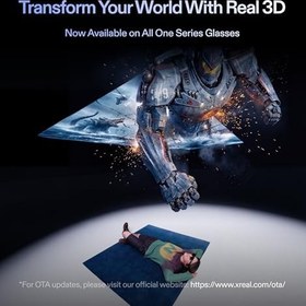Resim XREAL 1S AR-Bril, 500 inç Sanal Ekran Akıllı Gözlük 52° FOV, Native 3DoF, Real 3D, X1-Chip, Tüm USB-C DP Cihazlarını Destekler iPhone 17/16/15, Steam Deck & ROG Ally 
