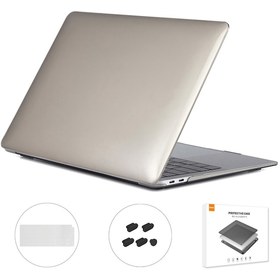 Resim Macbook Air 13" A2179 / A2337 Laptop Koruyucu Kılıf Seti Gri 