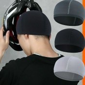 Resim 1 Adet Serinletici Kubbe Kafatası Kapağı - Ter Emici Nefes Alabilir Motosiklet ve Bisiklet Kask Astarı, Konfor için Ergonomik Tasarım, 3 Renk (Lacivert/Siyah/Gri), Kask Aksesuarları 