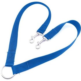 Resim İkili Köpek Gezdirme Kayışı - Mavi 