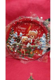 Resim Tepsi Yeniyıl Yuvarlak Metal 28 Cm Çok Renkli 