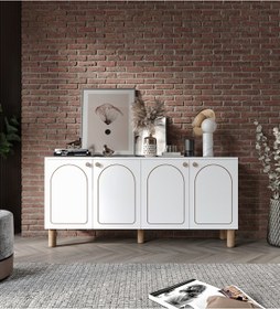 Resim Duru 4 Kapaklı Çok Amaçlı Bohem Konsol, Bohem Yüksek Konsol 