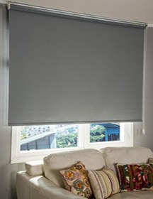 Resim Beyazıt Tekstil Gri Stor Perde Mat Kalın Keten Kumaş Alüminyum Kasa Gri 160 x 260 byzt412 