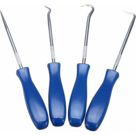 Resim Dofolink 4 Parça Çelik Pulluk Seti - Tamir, Lastik Taş Temizleme, Fosforlu Kartuş Dolum Ve Mekanik Bakım Araçları 