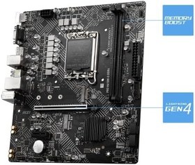 Resim MSI PRO H610M-G DDR4 SOKET 1700 DDR4 3200(OC) PCI-E Gen 4 ,M.2 USB3.2 1x 1G LAN mATX 