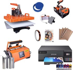 Resim Combo Matara ve Termos Transfer Baskı Makine Seti 
